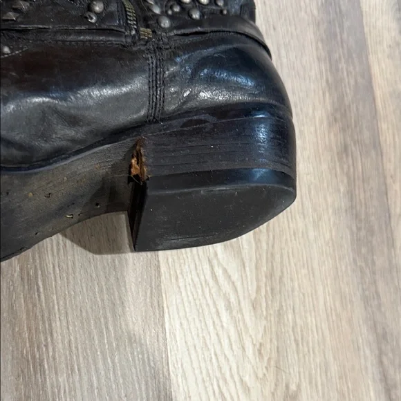 Ariat Studded Western Boots Womens Epic Harness Cowboy 11 B Black Leather - Picture 9 of 16